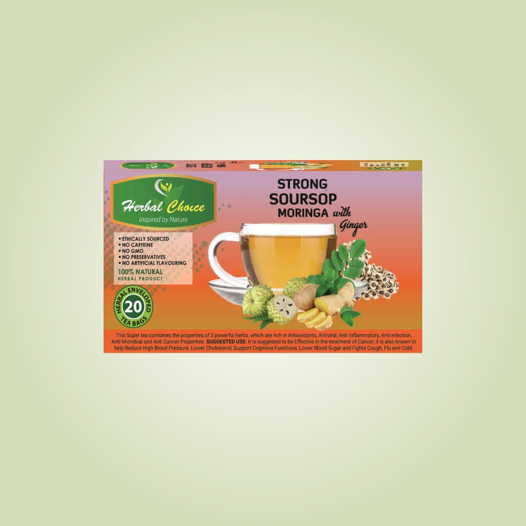Strong Soursop, Moringa with Ginger Tea-Crownherbalproducts