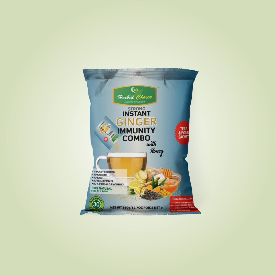 Strong Instant Ginger Immunity Combo with Honey Granules